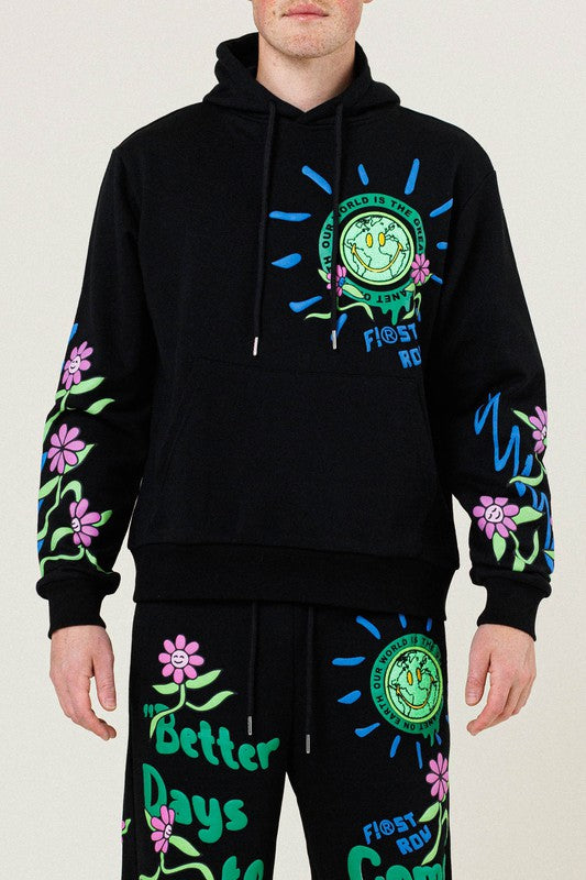 Terry Flower Pullover