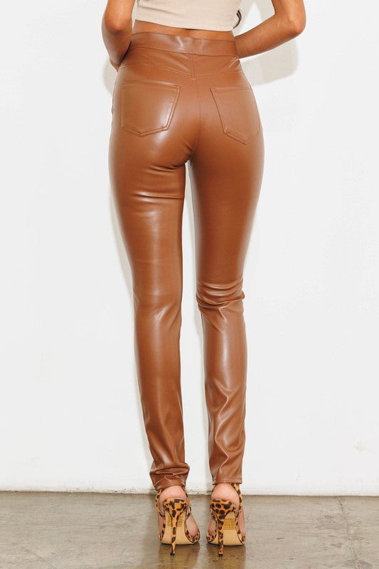 Ava Vegan Leather Skinny Pant